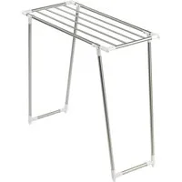 WENKO Wäscheständer Modell Profi Single, schmaler Wäschetrockner, 5,50 m Trockenlänge, für Balkon & Badewanne