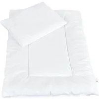 BabyLux Kinderbettdecke + Kopfkissen BABYLUX 2 tlg. Set Kinderwagen Bettwäsche FÜLLUNG 60x78cm Decke+Kissen, BabyLux Bettwäsche Füllung 60 x 78 cm
