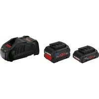 Starter-Set 18V, ProCORE 18V 4.0Ah + ProCORE 18V 5.5Ah + GAL 1880 CV Professional schwarz, 2x Akku + Ladegerät, AMPShare Alliance