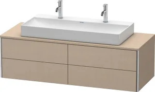 Duravit XSquare Konsolenwaschtischunterbau wandhängend Leinen Matt 1400x548x400 mm - XS4915M7575 XS4915M7575