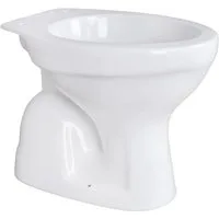 Belvit Tiefspül-WC BV-SW4001, Belvit Stand WC Toilette Abgang Senkrecht Boden Weiß Tiefspüler