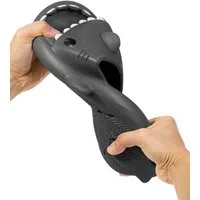 Corimori Bequeme Hai Badeschuhe im Haifisch-Design Badeschuh (Packung, Geschenk) lustige, rutschfeste, schnell trocknende Badeschlappen EU Größe 40-41