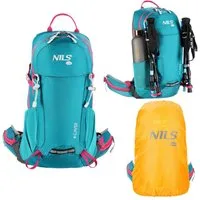 NILS CAMP Wanderrucksack Outdoorrucksack Travelrucksack Rucksack CAVER 18L, leicht und strapazierfähig + Regenschutz