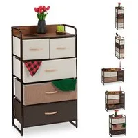 relaxdays Beistellschrank Schubladenschrank vers. Designs B