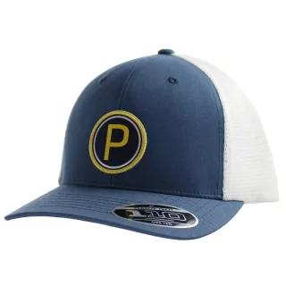 Puma P110 Die Spieler Patch Snapback Flex Fit Blue White Unisex Cap 023046 01