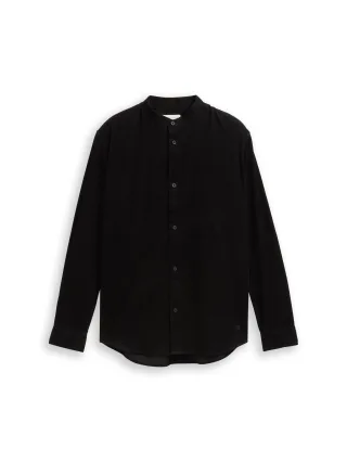 Denim Tom Tailor - Basic Fit Cordhemd black - Gr. - XL
