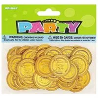 Unique Industries Inc. Hängedekoration Favour Pack Goldmünzen 30Stk./25mm