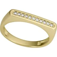 Firetti Diamantring Schmuck Geschenk Gold 333 Damenring Goldring Fingerring Stäbchen, mit Diamanten