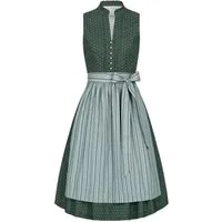 Nübler Trachtenkleid Dirndl midi Jette in Petrol von Nübler - Rocklänge 60 cm 2 teiliges Set aus Damen Dirndl kurz und Schürze, moderne Tracht