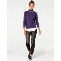heine Strickpullover Rollkragen-Pullover Langarm Feinstrick