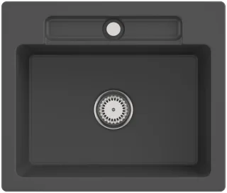 Villeroy & Boch Einbauspüle Siluet 60 S 600x510mm Ablgarn. aus TitanCeram Graphite cplus, 334601i4 334601i4