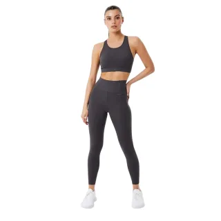 USA Pro - "Core" Sport-BH für Damen, Racerback (Holzkohle-Mergel)