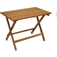 DEGAMO Gartentisch DANA (1-St), rechteckig 52x90cm, Akazie geölt, klappbar