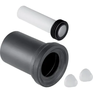 Geberit PE Anschlussgarnitur für Wand-WC, Durchmesser: 90 mm, Länge: 185 mm
