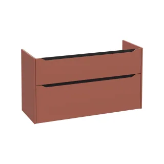 VitrA New Integra Square Waschtischunterschrank mit 2 Vollauszügen 117 x 45 x 65 cm Matt,80268 80268