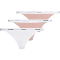 Calvin Klein Underwear Tanga STRING THONG 3PK (Packung, 3-St., 3er-Pack) mit Rippenstruktur