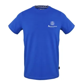 Aquascutum - T-Shirt für Herren, Rundhalsausschnitt, Jersey (Himmel)