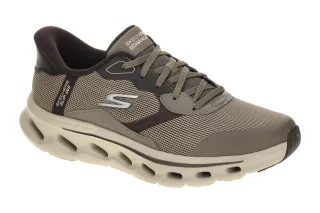 Skechers 216660 DKTP Herren Sneakers taupe braun, HANDS FREE SLIP INS