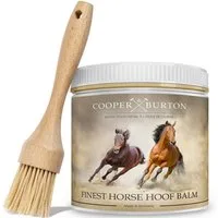 Cooper&Burton Pferdebürste Hufbalsam für Pferde, Hufpflege mit nat. Ölen für gesunde Hufe 500ml, (2-tlg)