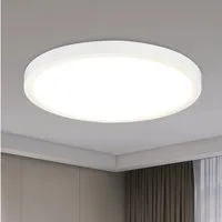 ZMH LED Deckenleuchte Modern 22/30 CM Schwarz&Weiß Deckenlampe für Wohnzimmer Flur Dimmbar, Hochwertige Design, LED fest integriert, Warmweiß