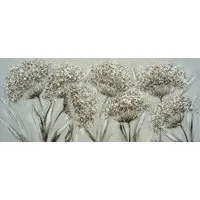 Bönninghoff Ölgemälde handarbeit PUSTEBLUMEN XXL 60x140 cm – Wandbild Kunst Deko modern