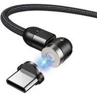 Maclean MCE474/MCE475 USB-Kabel, (100 cm), Magnetisches USB Kabel mit USB-Typ-C Adapter Magnetverbindung