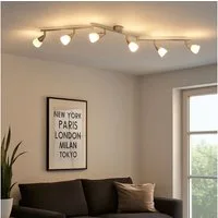 GLOBO LIGHTING Deckenspot, Leuchtmittel nicht inklusive, Spotleiste Deckenleuchte Strahler schwenkbar 6-Flammig L 145 cm