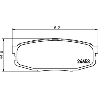 Hella Bremsbel?ge hinten Hyundai Xg Toyota Land Tundra