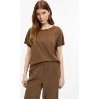 s.Oliver Kurzarmshirt T-Shirt T-Shirt mit Garment Dye und offenen Kanten