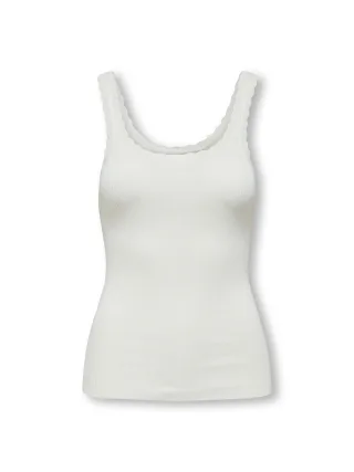 ONLY - ONLGEMMA SL U-NECK KNT NOOS cloud dancer - Gr. - XL