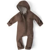 Ehrenkind Overall Walkoverall Baby aus Merino Schurwolle mit Reißverschluss (Taupe, Gr. 50-56) Wollwalk Overall Baby 50/56