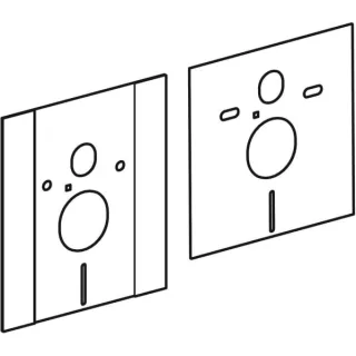 Geberit Schallschutzmatten zu Abdeckschild höhenverstellbares Element 241524001