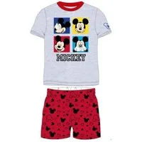 Disney Mickey Mouse Pyjama Kurzerr Pyjama für Jungen "Mickey ", Mickey and Friends, Größen (Set, 2 tlg., Set bestehend aus Oberteil und Hose)