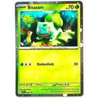 The Pokémon Company International Sammelkarte Pokemon Karte 151 Black-Star-Promo Bisasam HOLO SVP046