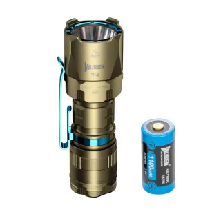 WUBEN T4 401M EDC Tactical Flashlight 850LM USB Rechargeable with 18350 Battery Small Keychain Flashlight Powerful Long