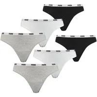 PUMA BODYWEAR String Comfort Cotton Stretch (Set) Webgummibund, Logo