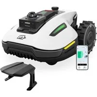 Mammotion Rasenmähroboter YUKA Mini 2 1000 Mähroboter ohne Begrenzungskabel, bis 1000 m² Rasenfläche, DropMow, Auto-Kartierung, Kantenschneiden, Akku 6.1Ah, mit Garage, APP