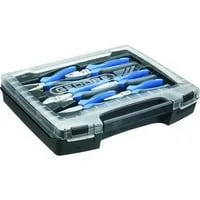 Zangen-Satz in i-BOXX 72, 6-teilig, Zangen-Set blau/schwarz, (1101-002), mit 2-Komponenten-Griffhüllen