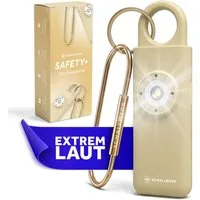 Schallwerk Taschenanhänger Taschenalarm für Selbstverteidigung & Sicherheit Lauter Alarm, LED-Stroboskoplicht, Schlüsselanhänger, für Frauen