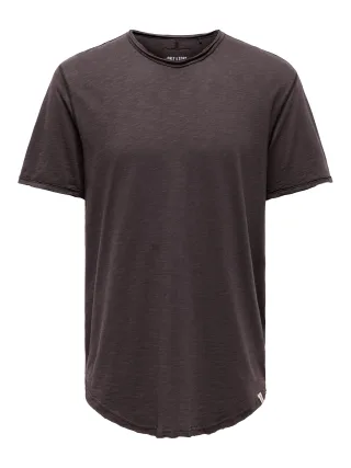ONLY&SONS - ONSBENNE LONGY SS TEE NF 7822 NOOS Raisin - Gr. - S