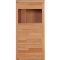 OTTO home Vitrine Silkeborg schöne grifflose Optik, teilmassiv