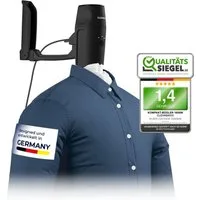 CLEANmaxx Reisebügeleisen automatischer Hemdenbügler PRO KOMPAKT, handlich & platzsparend, 1000 W, 1000W,  Bügelgerät mit Bügelpuppe zum Anhängen an die Tür