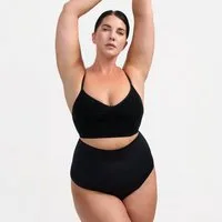 cfab (creamy fabrics) Shapingslip Shaping-Slip mit hoher Taille-Schwarz-XL/2XL