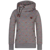 naketano Hoodie Kapuzenpullover Damen Baumwolle, weich, Kapuze, Kängurutasche (Spar-Set, Darth) Hoodie, weiche Sweatware, Rippbündchen, Streetwear, Loungewear
