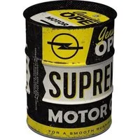 Nostalgic-Art Spardose Spardose Ölfass - Opel - Supreme Motor Oil