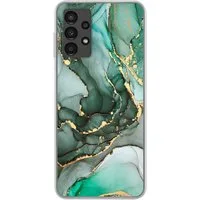 MuchoWow Handyhülle für Samsung Galaxy A13 4G Gold - Marmor - Grün - Luxus - Marmoroptik -, Smartphone-Bumper, Print, Handy Schutzhülle Dünn