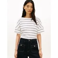 Tommy Hilfiger Kurzarmshirt MDRN CODY SS SLV C-NK TEE mit dezenter Logo-Stickerei, Relaxed Fit
