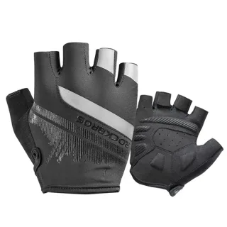 ROCKBROS Half Finger Cycling Gloves Shockproof Wear Resistant Breathable MTB Road Bicycle Gloves Men Women Sports Bike E