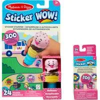 Melissa & Doug - Sticker WOW! Eiscreme Aufkleberstempel & Block, Basteln
