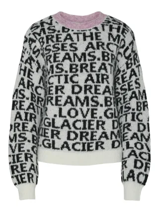 PIECES - PCJULES LS O-NECK KNIT BC cloud dancer - Gr. - XS